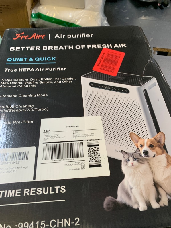 Photo 1 of Air Purifiers for Home Up to 2600 Ft², Air Purifier with Washable Filter & Air Quality Display, Powerful Turbo Mode Air Cleaner for Pet Hair Odors Smoke Dust, for Home/Pets/Living Room