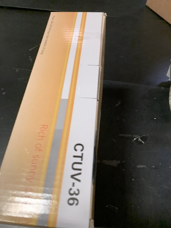 Photo 1 of 36Watts UV Sanitizer Lamp with Remote Control Powerful UVC Light with E26 Base for Basement/Bedroom/Kitchen/Office/Storehouse/Car, 3-Gear Timer 110V Ozone Free