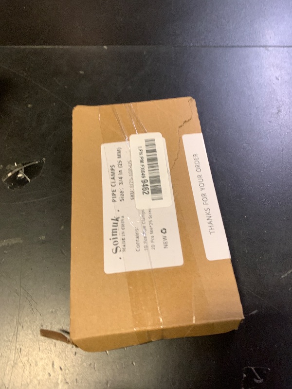 Photo 1 of 10 Set  Clamps,SCH 3/4 in (?25MM) PVC Pipe Strap Clips,Two Hole Plastic Pipe Clamps,Conduit Strap Clamps