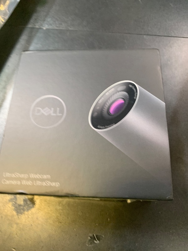 Photo 1 of Dell UltraSharp Webcam - WB7022 - 4K UHD - Large Sony STARVISTM CMOS sensor, Advanced AI auto framing
