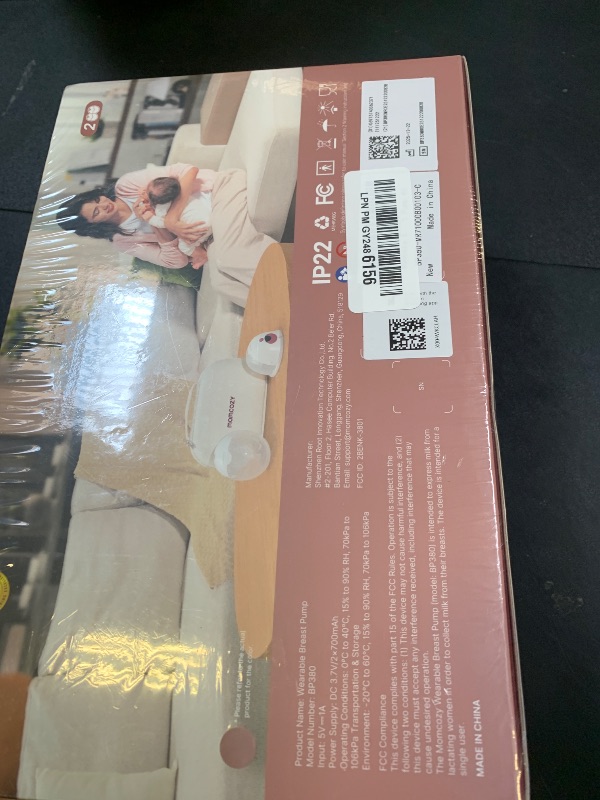 Photo 1 of Momcozy M5 Smart APP Controlled Wearable Breast Pump, Hands-Free Wireless Electric Pump, 3 Modes 9 Suction Levels, BPA-Free, Portable Lightweight, 24mm Flange, 2-Pack Cozy Red