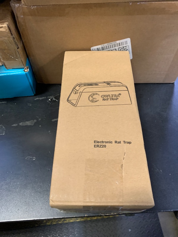 Photo 1 of OWLTRA OW-1 Indoor Electric Rat Trap, Instant Kill Rodent Zapper with Pet Safe Trigger, Black, Large