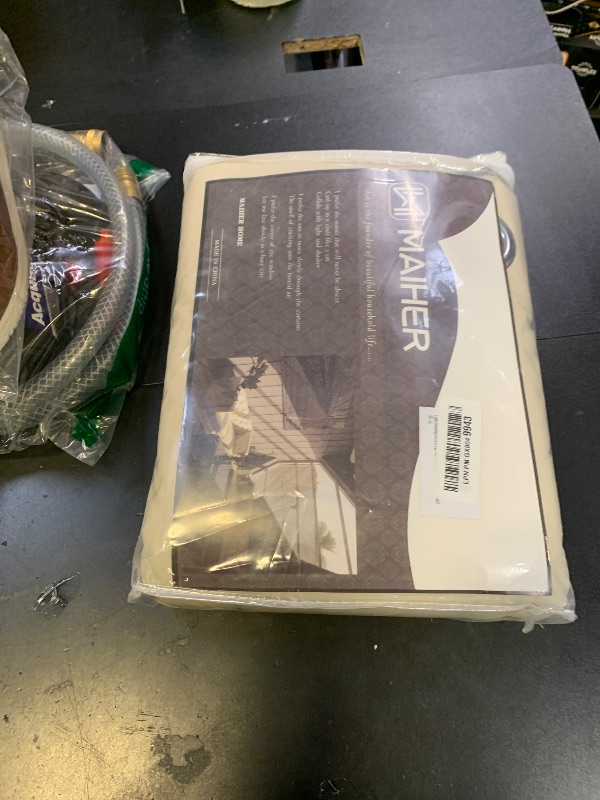 Photo 1 of MAIHER Light Blocking Extra Long Curtain 20ft Length, Thermal Insulated 2 Story Curtain for High Living Room, Beige Cream (50" W x 240" L, 1 Panel)