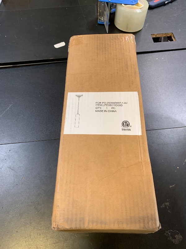 Photo 1 of DAKASON Black Pendant Light, LED Modern Pendant Light Fixture for Kitchen Island, Industrial Pendant Lighting for Dining Room, Vintage Chandelier to Decor Living Room, Hallway (1Pack)