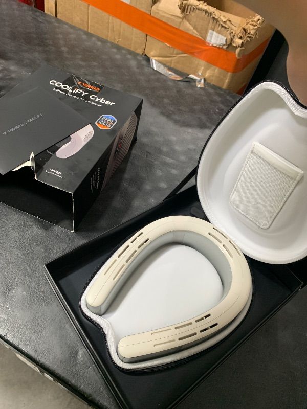 Photo 1 of TORRAS COOLiFY Cyber AI Neck Air Conditioner, Ultimate Immersive Cooling Portable Neck Fan?No.1 Coolest & Max Cooling Area? Neck Cooler Neck Fans that Blow Cold Air Rechargeable for Gifts