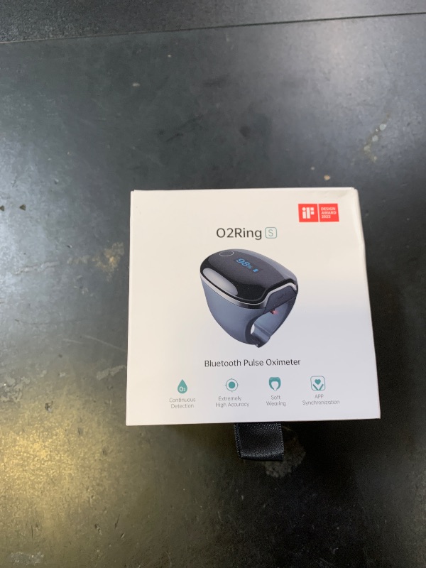 Photo 1 of Wellue O2Ring-S Oxygen Monitor for Small Fingers | Rechargeable Pulse Oximeter, Continuous Blood Oxygen & Pulse Rate Tracking with Vibration Reminder | 24 hrs Battery Life, 4 * 10 Hours Data Storage