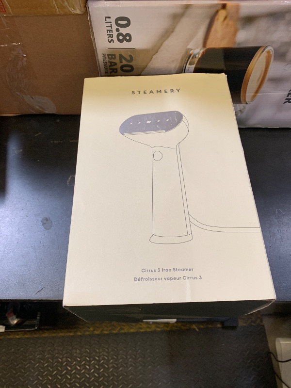 Photo 1 of Steamery Handheld Clothes Steamer Cirrus 3, 1200W, US Plug, Heated Ironing Plate, Fast Heat Up, Garment Wrinkle Remover, Beige