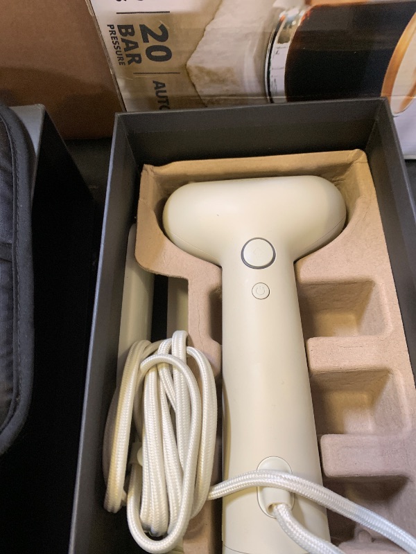 Photo 1 of Steamery Handheld Clothes Steamer Cirrus 3, 1200W, US Plug, Heated Ironing Plate, Fast Heat Up, Garment Wrinkle Remover, Beige