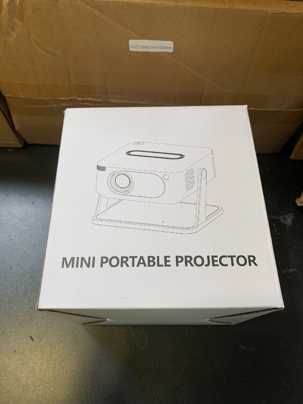 Photo 1 of Mini Projector with WiFi 6 and Bluetooth 5.2, Portable Projector 4K Support, Auto Vertical Keystone 270° Rotatable, Compatible with Smartphone/TV Stick/Box/USB/HDMI