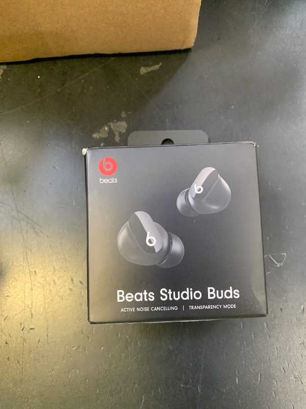Photo 1 of Beats Studio Buds - True Wireless Noise Cancelling Earbuds - Compatible with Apple & Android, Built-in Microphone, IPX4 Rating, Sweat Resistant Earphones, Class 1 Bluetooth Headphones - Black