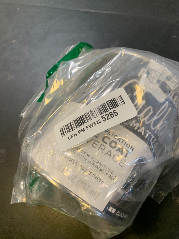 Photo 1 of Rust-Oleum Black Abyss Chalked All-in-One Ultra Matte Paint | One Coat Coverage | No Primer, Sanding, Or Topcoat Needed | Easy Clean Up | Made in USA | 30 OZ