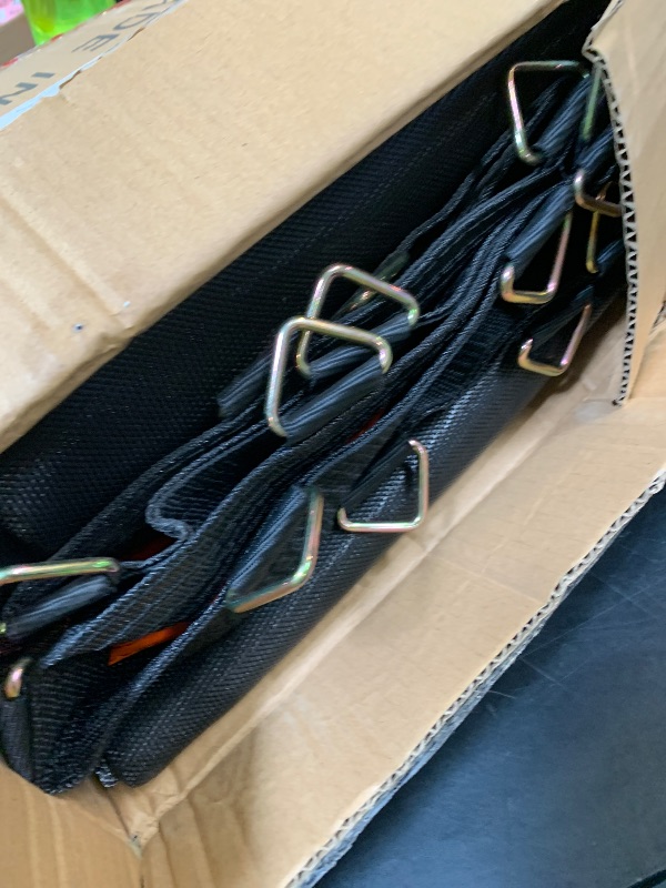 Photo 1 of DOYUEE Trampoline Mat Replacement?Fits 14FT Frame with 84 Rings Fits 6.5" or 7.0" Springs?Jumping Mat Diameter(147.6in/12.3ft) with 84 Rings?Excluding Spring and Frame