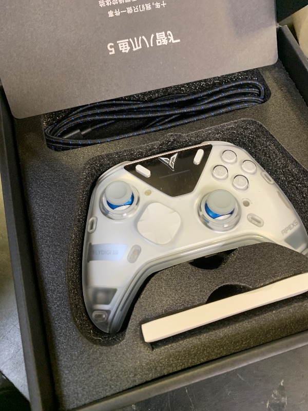 Photo 1 of FLYDIGI Apex 5 PC Controller, Forceflex Joystick 2.0, ForceAdapt Triggers, 3ms Ultra-Low Latency, RGB Light Bar, Full-Color LCD Display,1500mAh Battery PC/NS/Android/TV