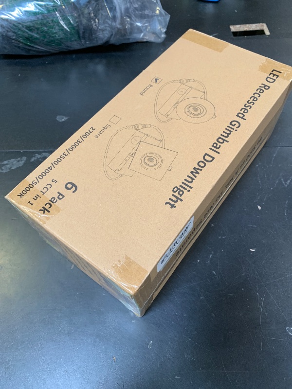 Photo 1 of POPANU Canless Recessed Gimbal Downlight Rotatable-Spotlight 5 CCT 3 Inch Eyeball Ceilling Potlight, Dimmable Recessed Lights Fixture with Junction Box, 8W CCT Adjustable, White Round Trim, 6 Pack