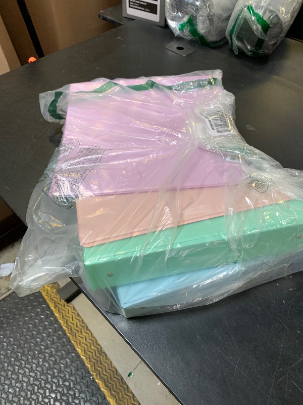 Photo 1 of 1.5'' 3-Ring-Binder with Pockets, 325 Sheets Capacity, 2 inch Binders fits 11" x 8.5" US Letter Size, Assorted 4 Pastel Colors - Ideal for School, Office, and Home Use (1.5 inch)