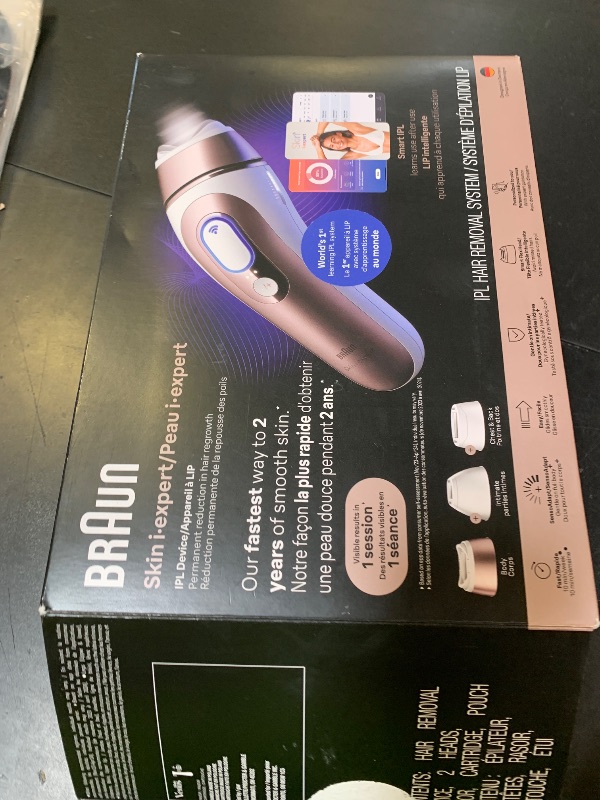 Photo 1 of Braun Smart IPL, Skin i·Expert Pro 7, VOGUE's Best Hair Removal Device, IPL Hair Removal for Women and Men, Permanent Laser Hair Reduction At-Home, World's 1st Smart App, 3 Heads, IPL7243
