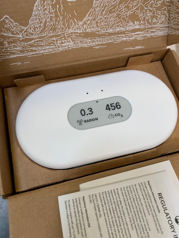 Photo 1 of Airthings 2960 View Plus - Battery Powered Radon & Air Quality Monitor (PM, CO2, VOC, Humidity, Temp, Pressure)