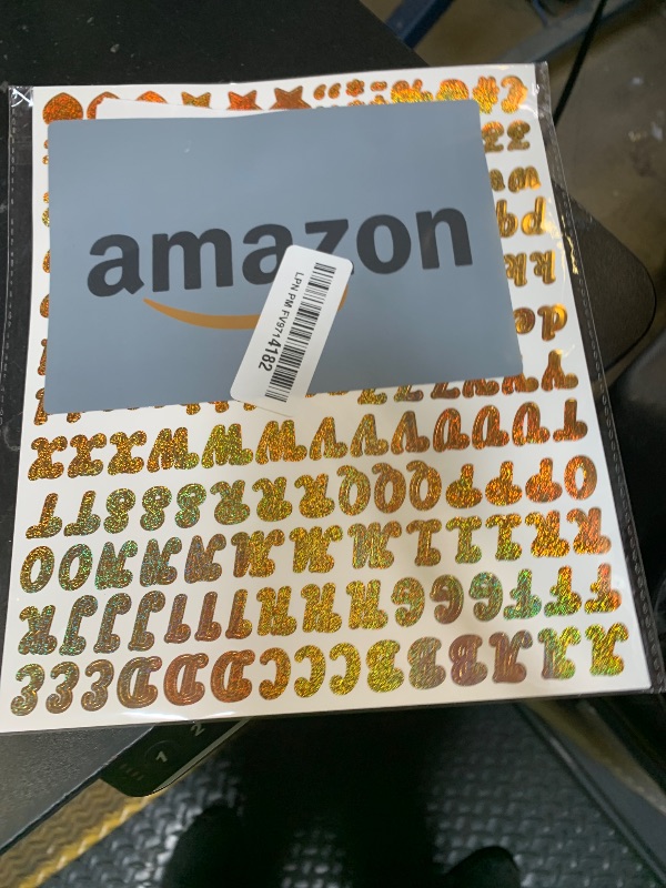 Photo 1 of 0.5 inch Small Letter Sticker, Golden Vinyl Self Adhesive Alphabet Number Stickers Stick On Letters Alphabets ABC Stickers for DIY Crafts Art Making, Decals for Sign,Notebook, Classroom Decor?Golden?