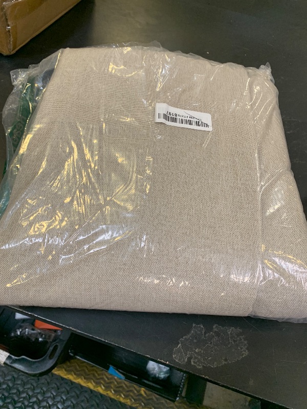 Photo 1 of jinchan Blackout Curtain 108 Inch Length Greyish Beige Curtain for Bedroom Living Room Drape 1 Panel Texture Grommet Top Window Treatment 72 Inches Wide by 108 Inches Long