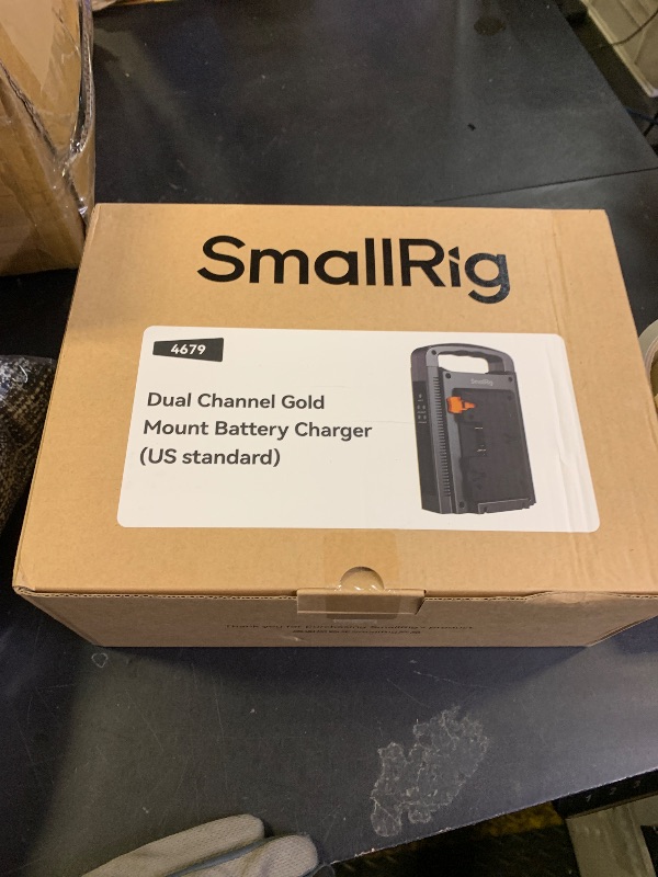 Photo 1 of SmallRig Gold Mount Battery Charger, Dual Channel, Fits for SmallRig Gold Mount Battery 4678, with Indicator Lights - 4679