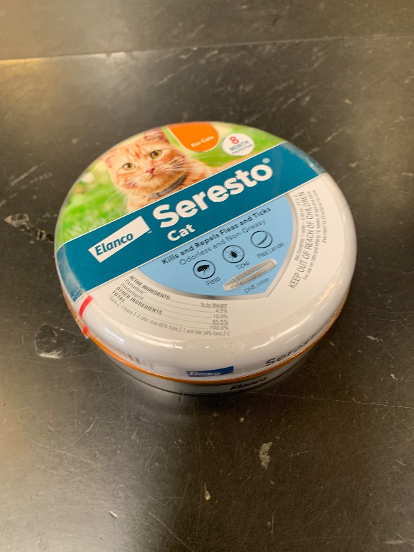Photo 1 of Seresto Cat Vet-Recommended Flea & Tick Treatment & Prevention Collar for Cats | 8 Months Protection