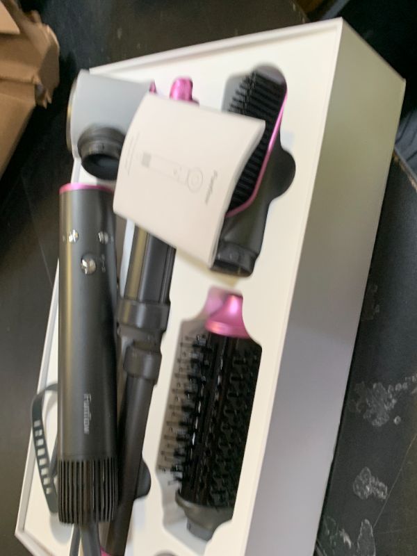 Photo 1 of 5-in-1 Hair Styler Brush Set – High-Speed 110,000 RPM Hair Dryer with Auto Curling, Straightening & Volumizing Brushes – Fast Drying, Frizz-Free, No Heat Damage