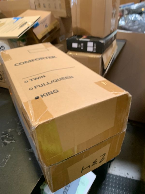 Photo 1 of UNIKOME King Size Comforter Set White - Ultra Soft Boho Pintuck Down Alternative Bedding Set for All Seasons, 3 Pieces Lightweight Warm Pinch Pleat Bed Set with Comforter, 2 Pillowcases