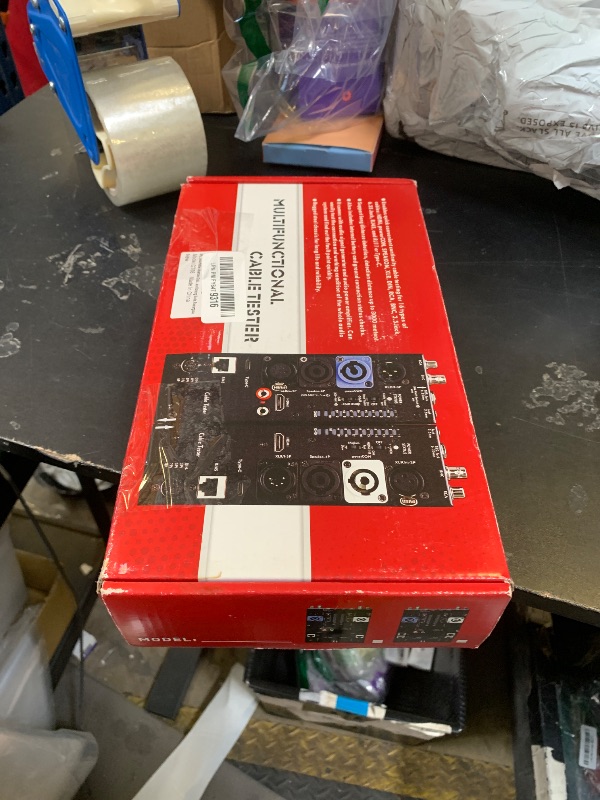 Photo 1 of MFL. Detachable Advanced Cable Tester Line Audio Spilt Apart Cable Checker and Finder 10-Way Switch Wire Tracker with LED Indicators, Separate Working Mode, Rectangular