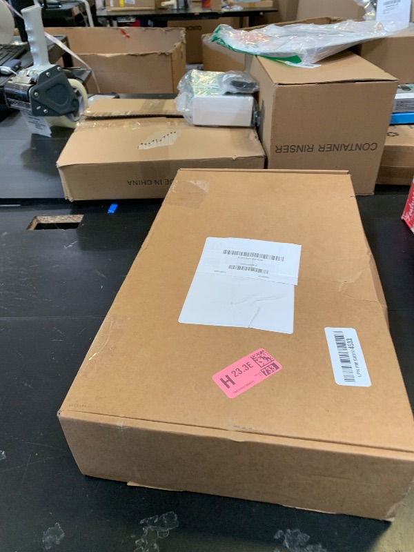 Photo 1 of [Upgraded] 2 Pack Under Desk Cable Management Tray, Cinati Cord Organizers for Table Thickness up to 3", 16" Wire Organization with Clamp No Drill, Cable Management Box for Office - No Damage to Desk