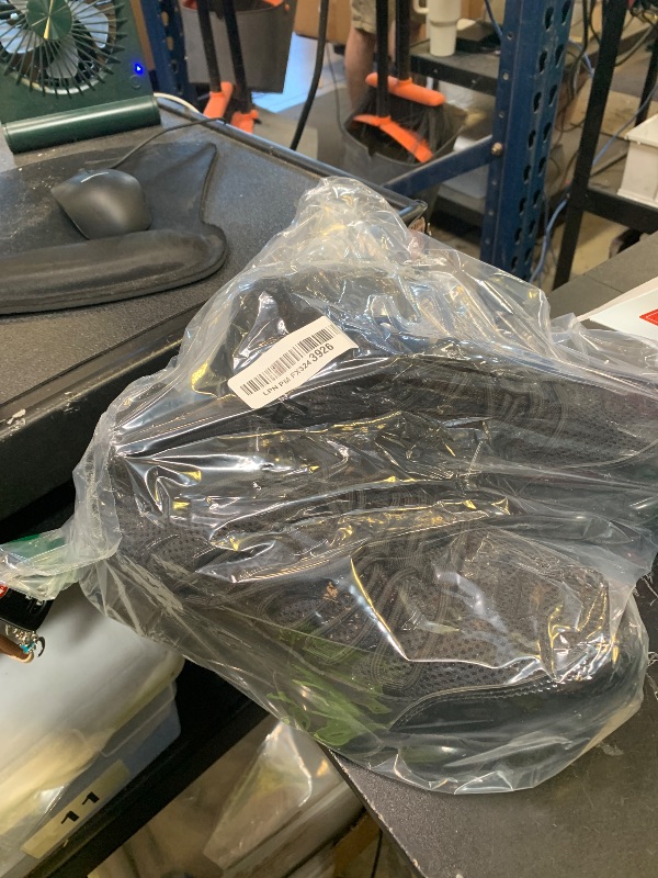 Photo 1 of BAIYIJIA Steel Toe Shoes for Men Lightweight Work Shoes Mens Breathable Puncture Proof Work Sneakers with Air Cushion Industrial Safety Construction Shoe for Men Glossy Black