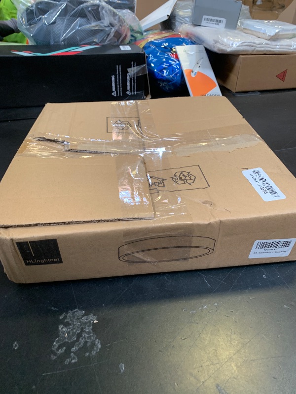 Photo 1 of HLinghtnet 12 Inch Wood LED Flush Mount Ceiling Light Fixtures 5CCT 2700-5000K 24W Dimmable | Overhead Light | Round | Black | Ceiling Lamp | Bathroom | Bedroom | Kitchen | Hallway | Laundry Room