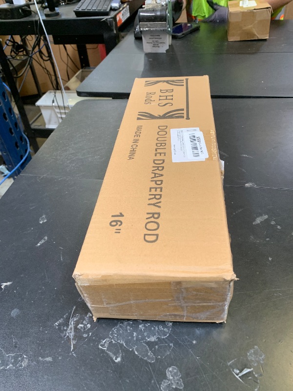 Photo 1 of 1 Inch Black Double Curtain Rod with Vintage-style Finials-Tension Curtain Rods 48-84 Inchs for Bedroom&Home Decor