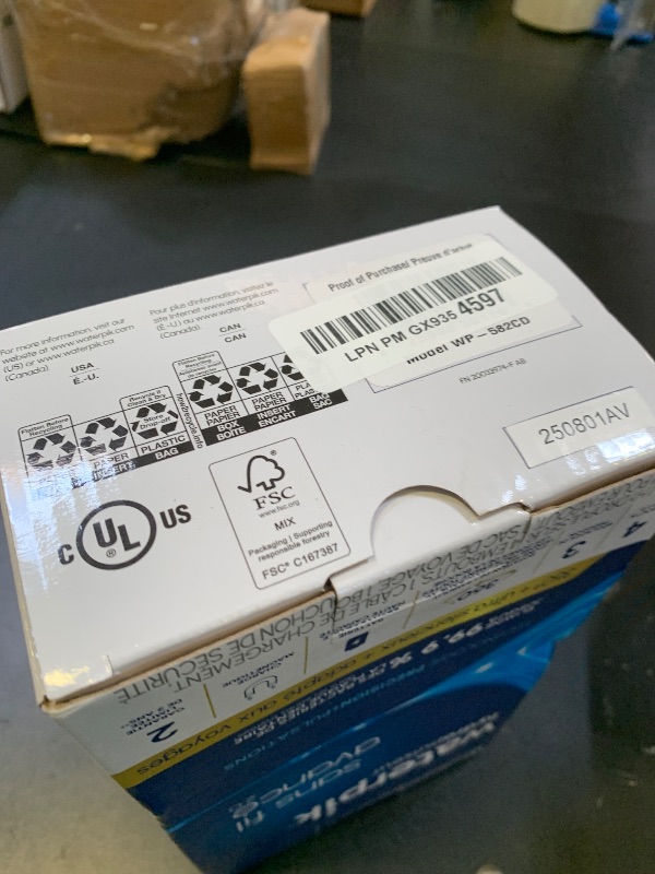 Photo 1 of Waterpik Cordless Advanced 2.0 Water Flosser For Teeth, Gums, Braces, Dental Care With Travel Bag and 4 Tips, ADA Accepted, Rechargeable, Portable, and Waterproof, Black WP-582, Packaging May Vary