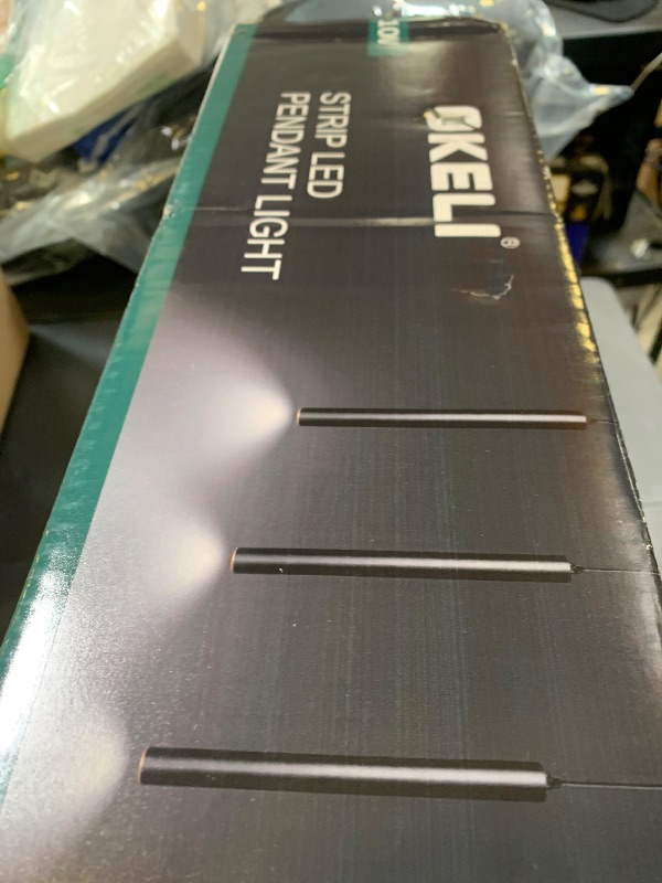 Photo 1 of OKELI Modern Pendant Lights, 3 Color Temperature Adjustment LED Dimmable Pendant Light Fixtures, 2700K/4000K/6000K Pendant Lighting for Kitchen Island,Bar,Bedroom, 15.7inch, ETL, 3 Pack