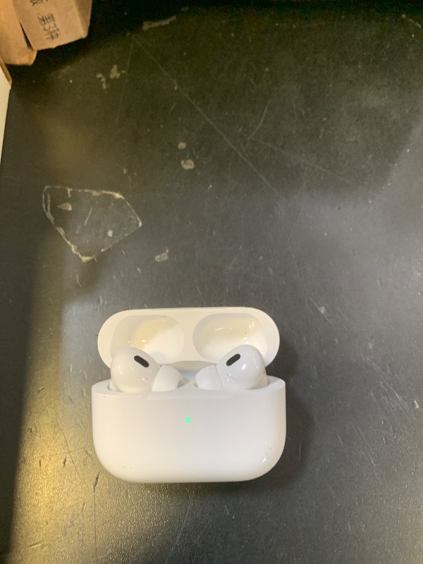 Photo 1 of Apple AirPods Pro (2nd generation) with MagSafe Charging Case (USB-C) (Renewed)