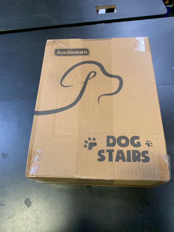 Photo 1 of Aodisman 3-Step Dog Ramp and Stairs for Sofa and Chair - Non-Slip Sturdy Pet Steps for Small Dogs and Cats,15.7" H,Black