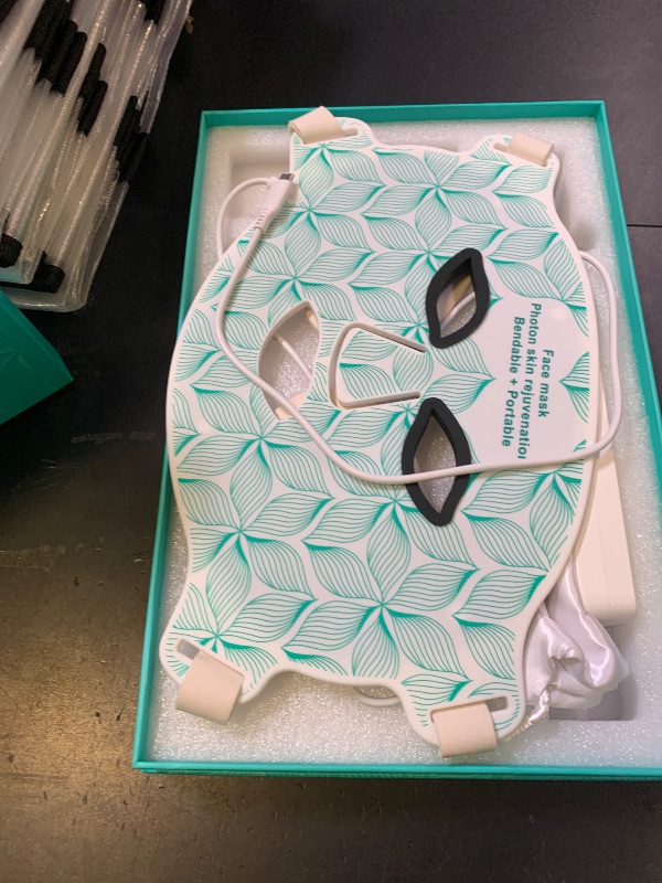 Photo 1 of biuufish Red Light Therapy for Face, 8 Colors LED Face Mask Light Therapy with 850NM Near-infrared, 3000 mAh Rechargeable Red Light Therapy Mask Skin Care Device at Home and Travel for Anti-Aging