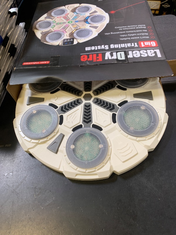 Photo 1 of 6 Target Bluetooth Music Dry Fire Training System,Portable Fast Charge Electronic Target Compatible with Most of Training Cartridges 9mm/22lr/223 for Practive Type-C Charging, LED Display