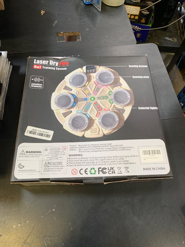 Photo 1 of 6 Target Bluetooth Music Dry Fire Training System,Portable Fast Charge Electronic Target Compatible with Most of Training Cartridges 9mm/22lr/223 for Practive Type-C Charging, LED Display