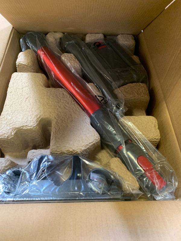 Photo 1 of Ljuren Cordless Vacuum Cleaner, 85,000PRM Upgraded Dual Suction Cordless Stick Vacuum up to 35mins Runtime, Lightweight Rechargeable Vacuum for Home (Crimson Black)