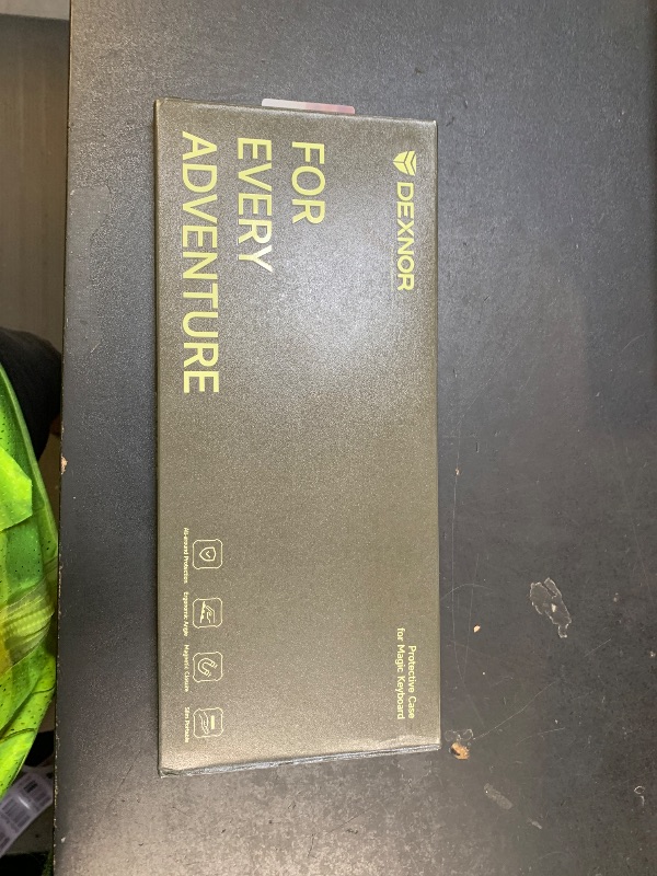 Photo 1 of Dexnor Case for Apple Magic Keyboard with Touch ID/Lock Key 2021/2024, Dust-Proof Protective Slim Leather Keyboard Cover with Magnetic Closure Adjustable Typing Angles, Without Numeric Keypad, White