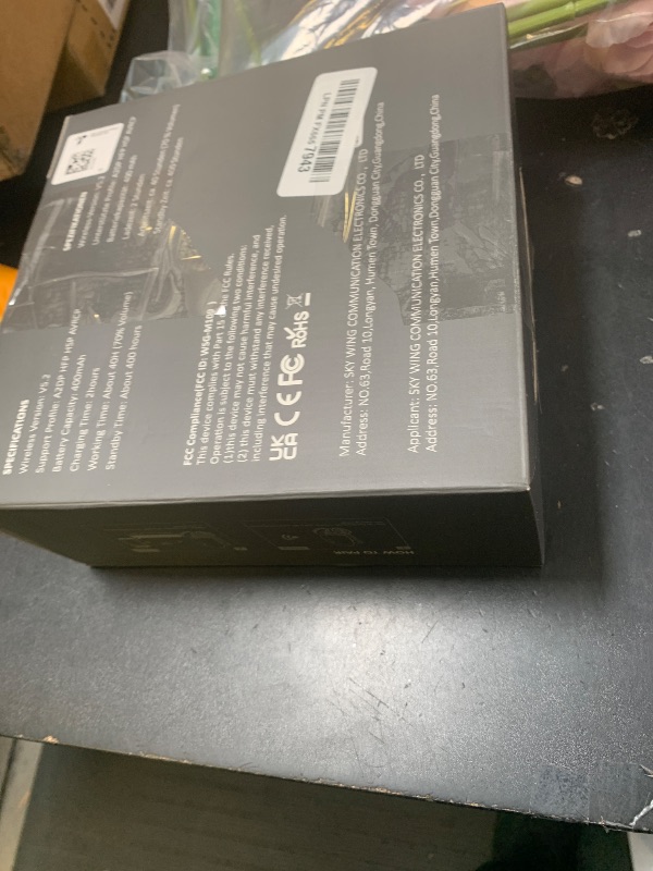 Photo 1 of (2025 Upgraded) Wireless Headset with Mic for Work, Bluetooth Headset with Noise Canceling Microphone with Dongle, Charging Base & Mic Mute, Wireless Headphones for Work from Home/PC/Computer