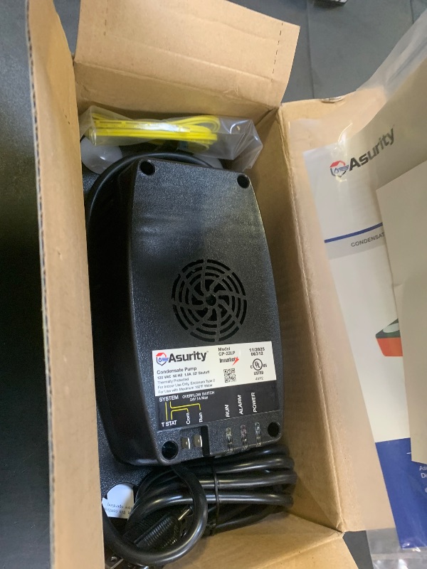 Photo 1 of DiversiTech CP-22LP Automatic Condensate Pump for HVAC/R Equipment, Condensation Removal Pump with Removable Check Valve, 120V, 22' Lift