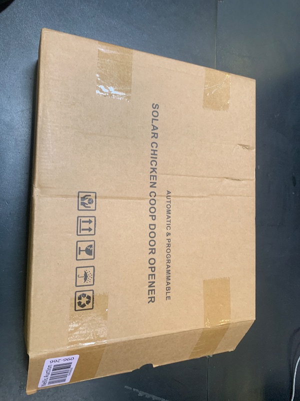 Photo 1 of Automatic Chicken Coop Door Solar Powered, Extra Large Size, Anti-Pinch Design, Battery Powered Auto Chicken Door with Timer & Light Sensor, Solar Chiken Coop Door with Remote Control (50-100M)