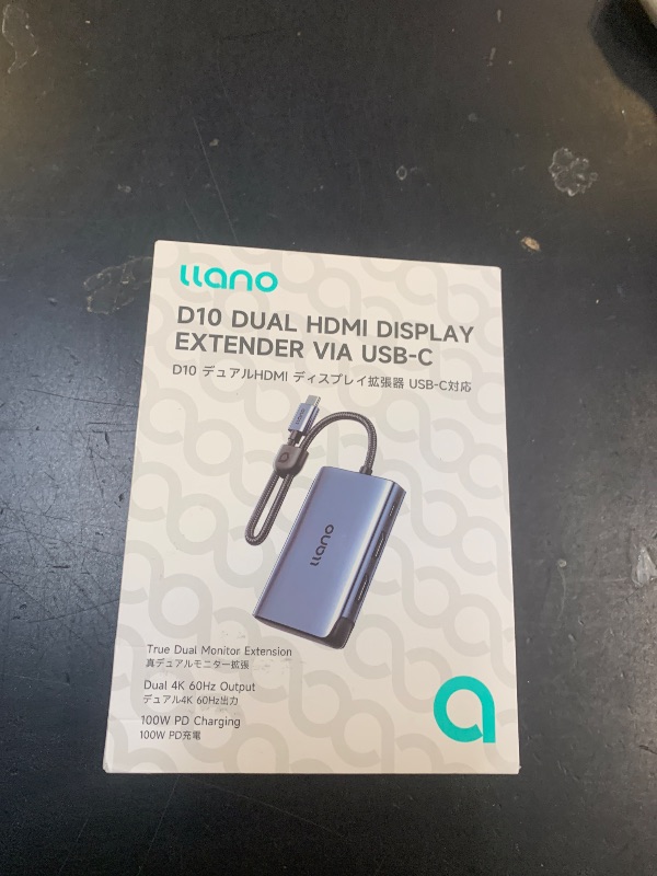 Photo 1 of llano HDMI Splitter Extended Display for Dual Monitors,USB-C to Dual HDMI Adapter with 2 Port 4K@60Hz 2K@144Hz@120Hz Simultaneous Output & PD 100W, MST HDMI SplitExtend for MacBook Windows Laptop