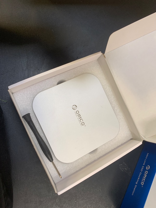 Photo 1 of ORICO MiniLink 40Gbps Laptop Docking Sation Stand for Mac mini M4 with M.2 NVMe SSD Enclosure Up to 8TB(SSD NOT Included), USB4 Hub, 2X USB-A(480Mbps), Audio I/O Aluminum-M45P