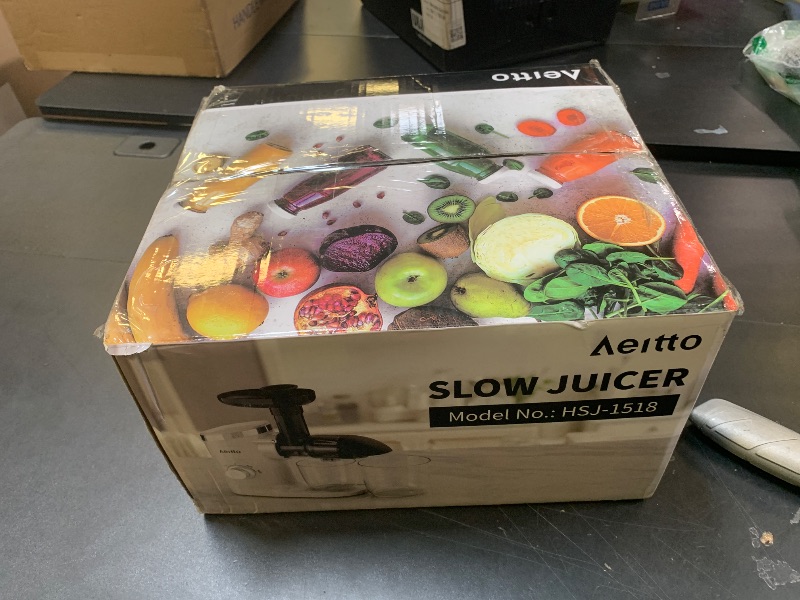 Photo 1 of Aeitto Slow Masticating Juicer with Soft & Hard Modes, Quiet Motor, Light Grey (USED JUST NEEDS CLEANING!)