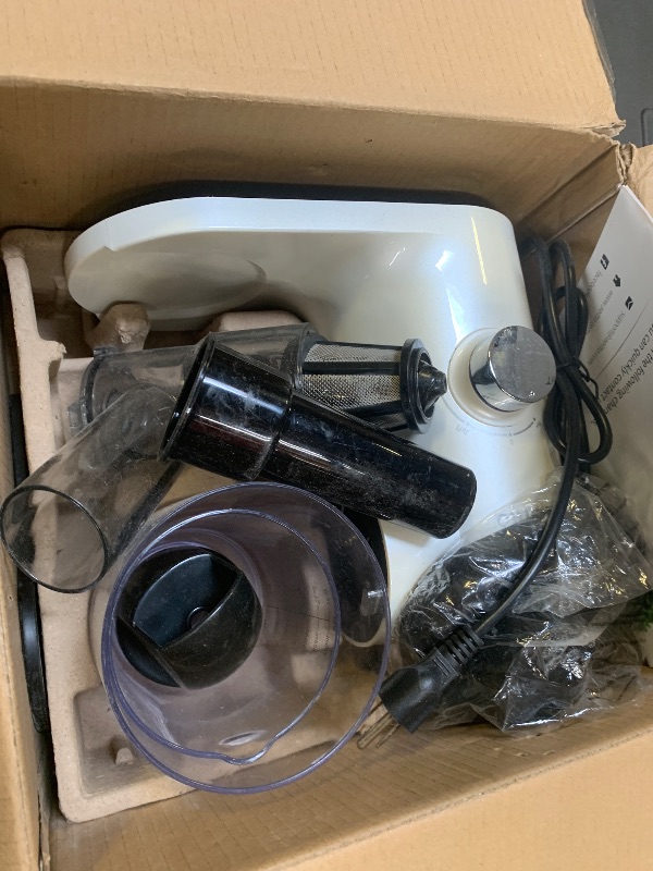 Photo 1 of Aeitto Slow Masticating Juicer with Soft & Hard Modes, Quiet Motor, Light Grey (USED JUST NEEDS CLEANING!)