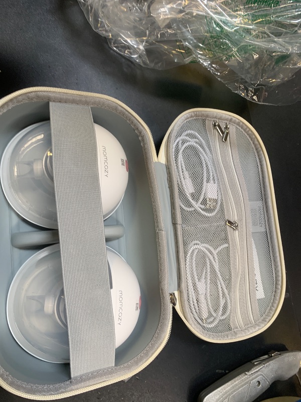 Photo 1 of Momcozy M5 Smart APP Controlled Wearable Breast Pump, Hands-Free Wireless Electric Pump, 3 Modes 9 Suction Levels, BPA-Free, Portable Lightweight, 24mm Flange, 2-Pack Cozy Red