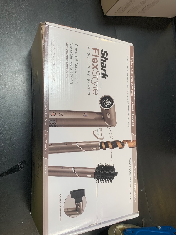 Photo 1 of Shark FlexStyle Air Styling & Drying System, Powerful Hair Blow Dryer & Multi-Styler with Auto-Wrap Curlers, Oval Brush, Concentrator Attachment, Mocha, HD431BR